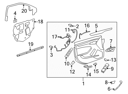 2012 Cadillac CTS Trunk Diagram