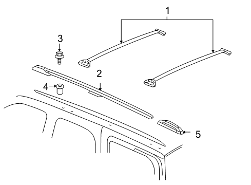 2009 Chevy Tahoe Luggage Carrier Diagram 2 - Thumbnail