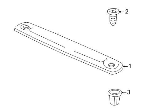 2002 Pontiac Aztek High Mount Lamps Diagram