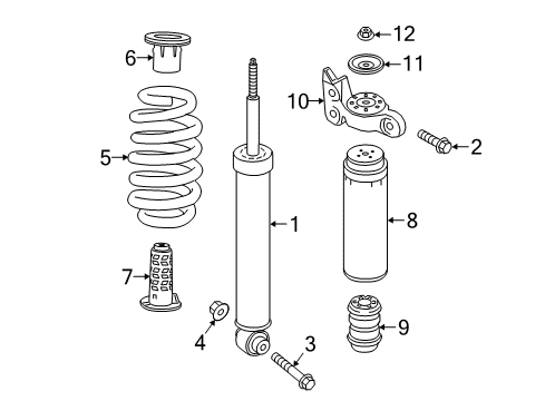 2023 Chevy Traverse Shocks & Components - Rear Diagram
