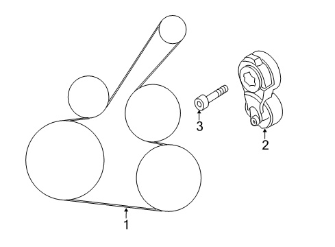 2016 Chevy City Express Serpentine Belt Diagram for 19316080