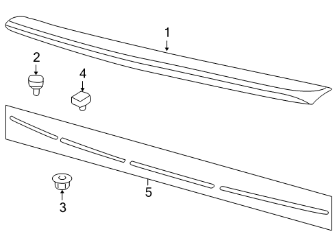 2009 Pontiac G8 Rear Spoiler Diagram