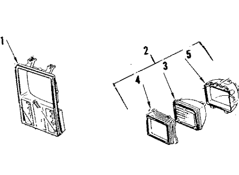 1990 GMC Jimmy Headlamps Diagram