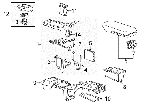 2017 Chevy Bolt EV Shift Housing, Black Diagram for 42521208