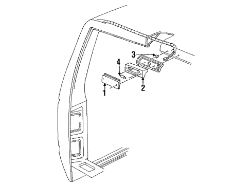 1990 GMC C3500 Cargo Lamps Diagram 1 - Thumbnail