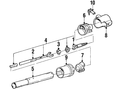 1984 Cadillac Cimarron Ignition Lock Diagram