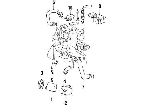 1999 Oldsmobile Aurora Powertrain Control Diagram