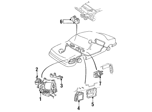 1993 Cadillac DeVille Hydraulic System Diagram