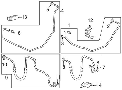 2022 Chevy Blazer Inlet Pipe Diagram for 84132343