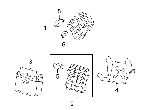 2008 Chevy Tahoe Cover Diagram for 25953821