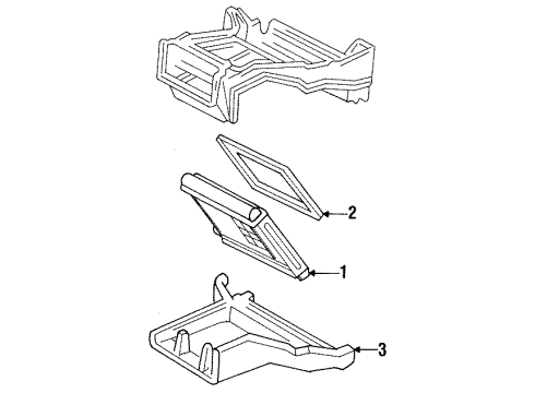1999 GMC Yukon Heater Core & Control Valve Diagram