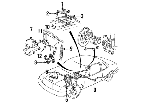 1990 Oldsmobile Cutlass Supreme Hydraulic System Diagram