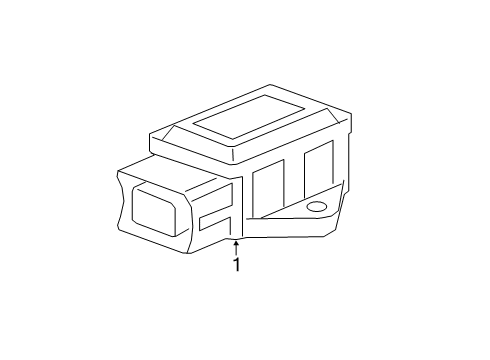 2005 Buick LaCrosse Yaw Sensor Diagram for 10389131