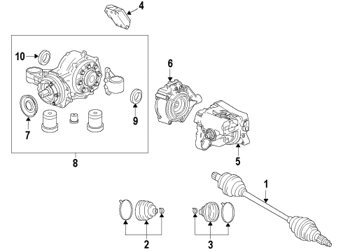 2017 Buick Regal Rear Axle, Axle Shafts & Joints, Differential, Drive Axles, Propeller Shaft Diagram
