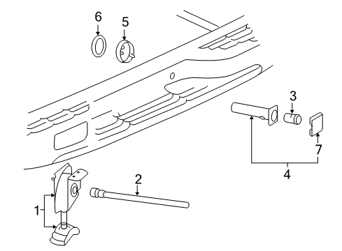 2006 Chevy Silverado 1500 Spare Tire Carrier Diagram