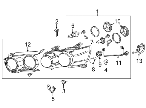 2012 Chevy Sonic Headlamps Diagram