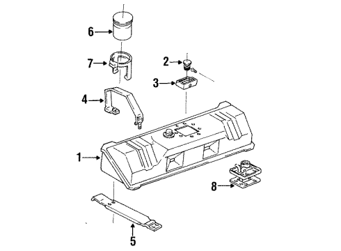 1995 Chevy Corvette Oil Pressure Switch Diagram for 19244513