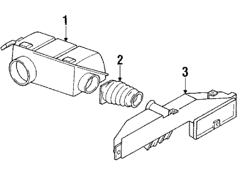 1991 Oldsmobile Cutlass Calais Air Intake Diagram