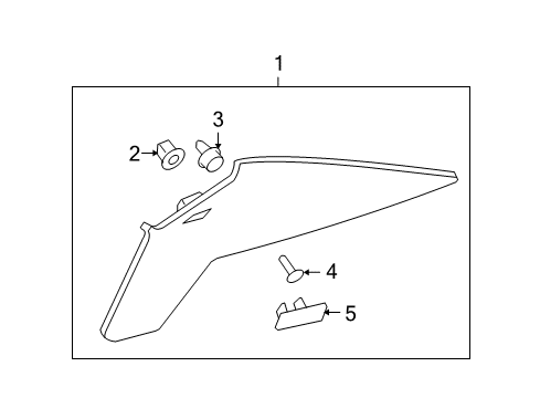 2006 Buick Lucerne Interior Trim - Quarter Panels Diagram