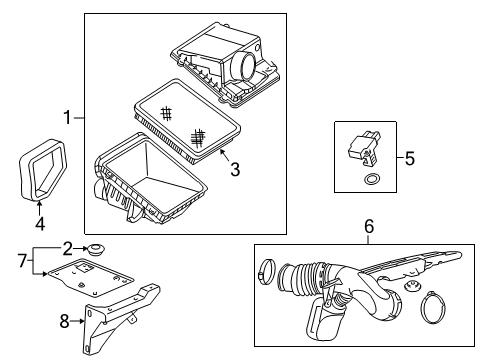 2014 Chevy Silverado 2500 HD Air Intake Diagram 1 - Thumbnail