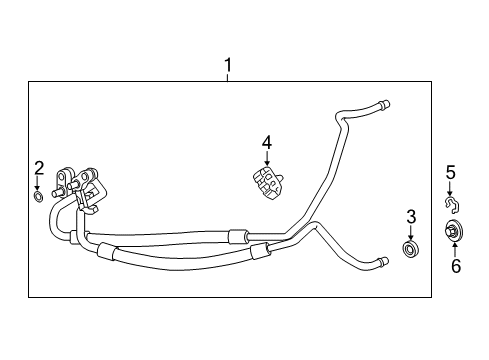 2017 Chevy Spark Cooler Line Diagram for 42439448