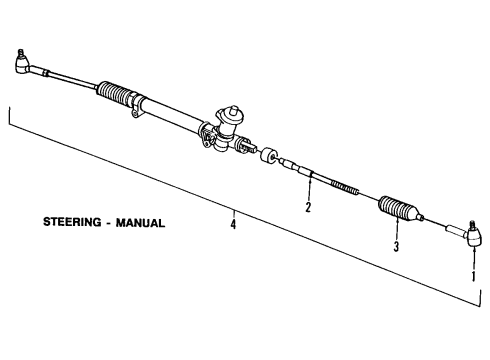 2002 Saturn SL2 P/S Pump & Hoses, Steering Gear & Linkage Diagram 3 - Thumbnail