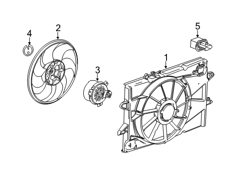 2017 Chevy Equinox Cooling System, Radiator, Water Pump, Cooling Fan Diagram