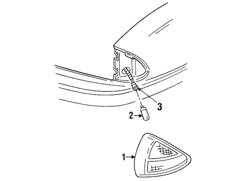 1999 Pontiac Bonneville Side Marker Lamps Diagram