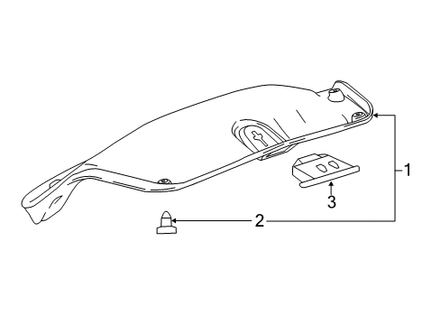 2020 Chevy Impala Interior Trim - Trunk Lid Diagram