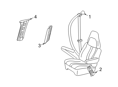 1999 Chevy Express 3500 Seat Belt Diagram