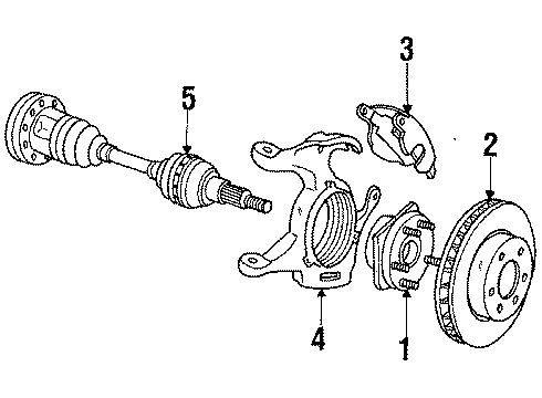 1985 Oldsmobile Toronado Emblem Diagram for 22506015