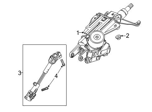 2020 Chevy Sonic Steering Column & Wheel, Steering Gear & Linkage Diagram 2 - Thumbnail