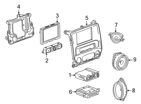 2016 Chevy Silverado 2500 HD Navigation System Diagram