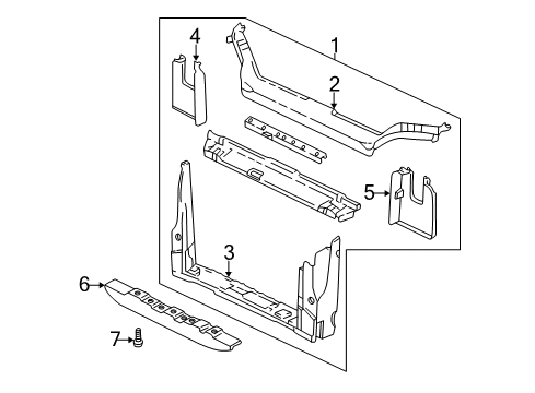 2004 Pontiac Montana Radiator Support Diagram
