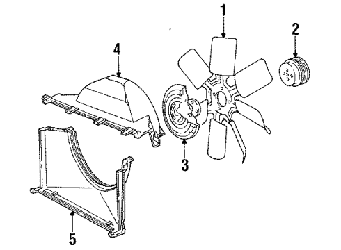1995 Chevy Impala Belts & Pulleys Diagram