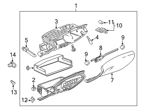 2012 Cadillac SRX Glove Box Diagram