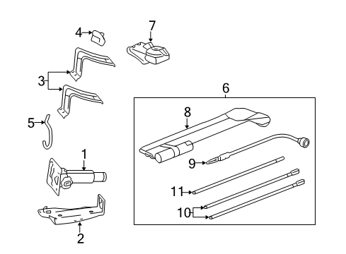 2018 Chevy Silverado 2500 HD Jack & Components Diagram 3 - Thumbnail