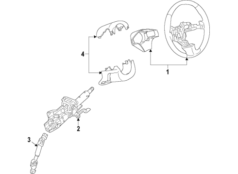 2018 Chevy Equinox Steering Column & Wheel, Steering Gear & Linkage Diagram 1 - Thumbnail