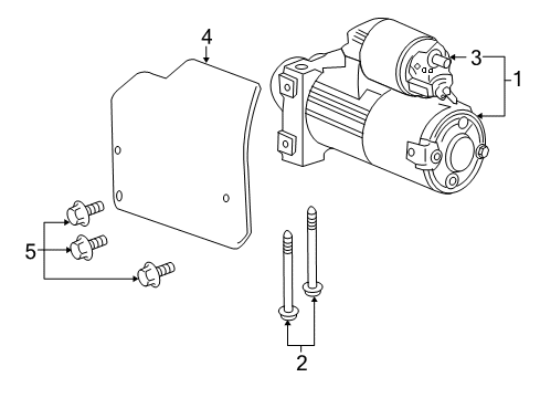 2008 Pontiac G8 Starter Diagram for 92204529