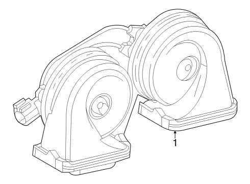 2023 Cadillac LYRIQ Horn Diagram
