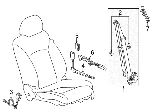 2017 Buick Verano Front Seat Belts Diagram