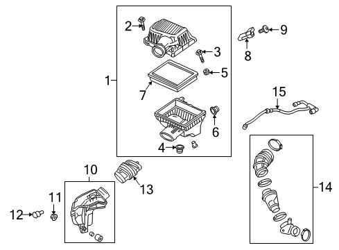 2023 GMC Terrain PCV Tube Diagram for 25203633