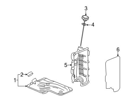2011 Cadillac SRX Transaxle Parts Diagram