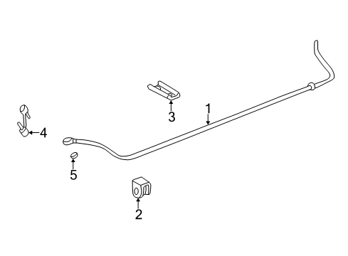 2007 Buick Rendezvous Rear Suspension, Control Arm Diagram 3 - Thumbnail