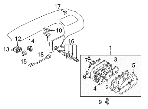 2003 Chevy Tracker Neutral Safety Switch Diagram for 91172413