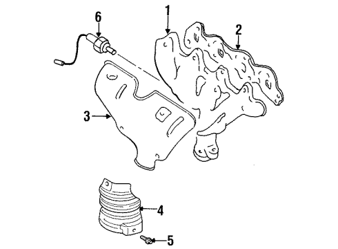 1999 Chevy Metro Exhaust Manifold Diagram