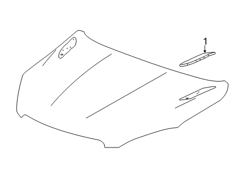 2013 Buick Encore Exterior Trim - Hood Diagram