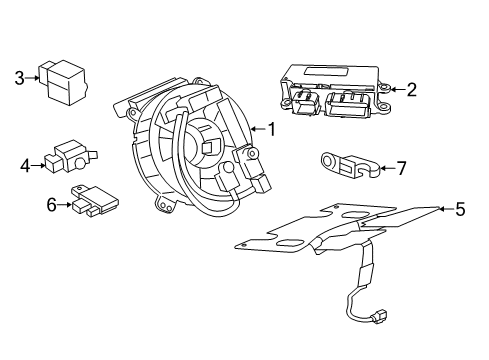 2016 Chevy SS Occupant Sensor Diagram for 92509413