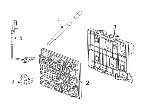 2017 Chevy Express 2500 Ignition System - Diesel Components Diagram