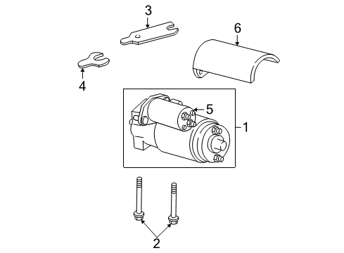 1999 GMC C2500 Starter, Electrical Diagram 1 - Thumbnail